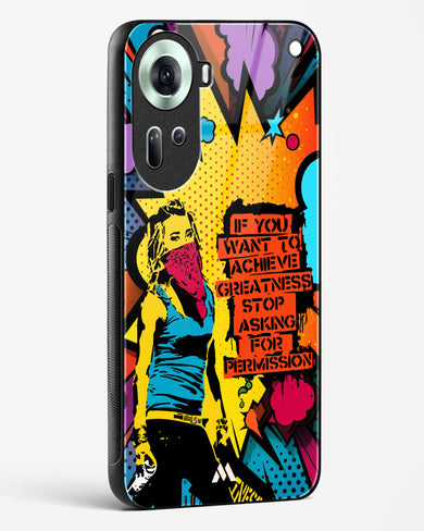 Stop Asking Permission Glass Case Phone Cover (Oppo)