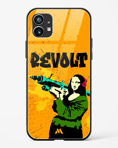 When Mona Lisa Revolts Glass Case Phone Cover (Nothing)