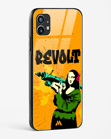 When Mona Lisa Revolts Glass Case Phone Cover (Nothing)