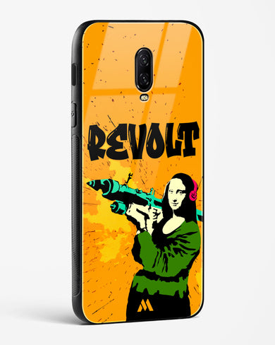 When Mona Lisa Revolts Glass Case Phone Cover (OnePlus)