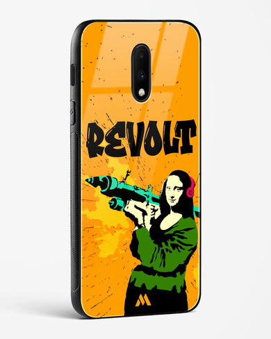 When Mona Lisa Revolts Glass Case Phone Cover (OnePlus)
