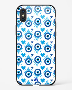 Eye Heart Embrace Glass Case Phone Cover (Apple)