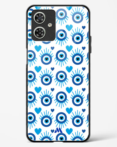 Eye Heart Embrace Glass Case Phone Cover-(Motorola)