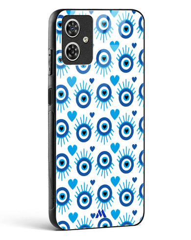 Eye Heart Embrace Glass Case Phone Cover-(Motorola)