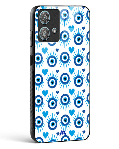 Eye Heart Embrace Glass Case Phone Cover-(Motorola)