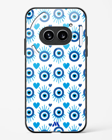 Eye Heart Embrace Glass Case Phone Cover (Nothing)