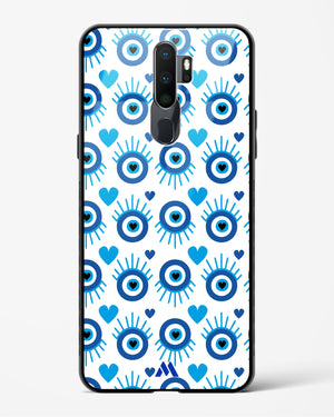 Eye Heart Embrace Glass Case Phone Cover-(Oppo)