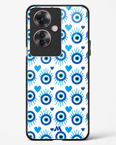 Eye Heart Embrace Glass Case Phone Cover (Oppo)