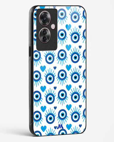 Eye Heart Embrace Glass Case Phone Cover (Oppo)