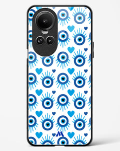 Eye Heart Embrace Glass Case Phone Cover (Oppo)