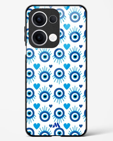Eye Heart Embrace Glass Case Phone Cover (Oppo)