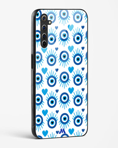 Eye Heart Embrace Glass Case Phone Cover-(Realme)