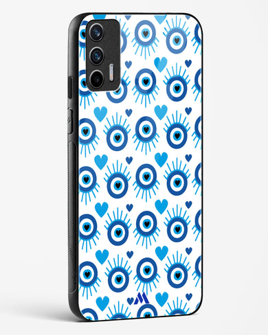 Eye Heart Embrace Glass Case Phone Cover-(Realme)