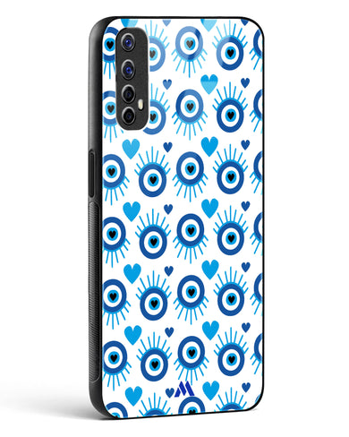 Eye Heart Embrace Glass Case Phone Cover-(Realme)