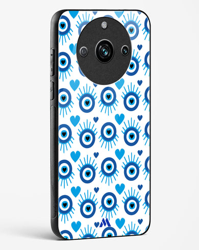 Eye Heart Embrace Glass Case Phone Cover-(Realme)