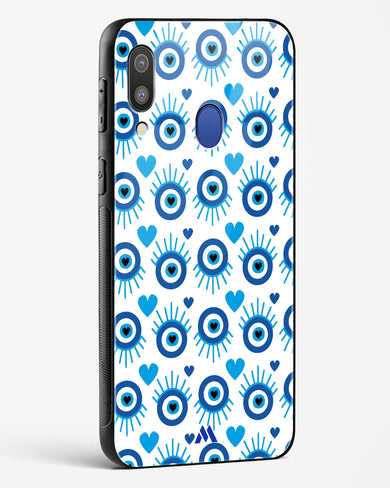 Eye Heart Embrace Glass Case Phone Cover-(Samsung)