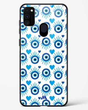 Eye Heart Embrace Glass Case Phone Cover-(Samsung)