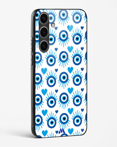 Eye Heart Embrace Glass Case Phone Cover-(Samsung)