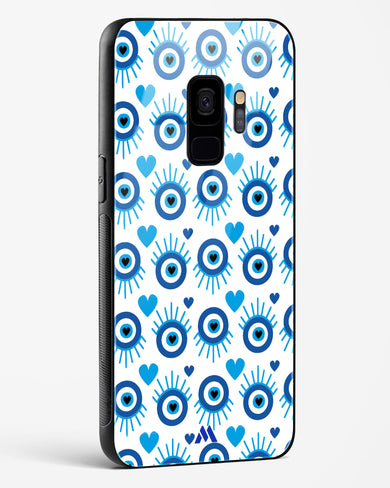 Eye Heart Embrace Glass Case Phone Cover-(Samsung)