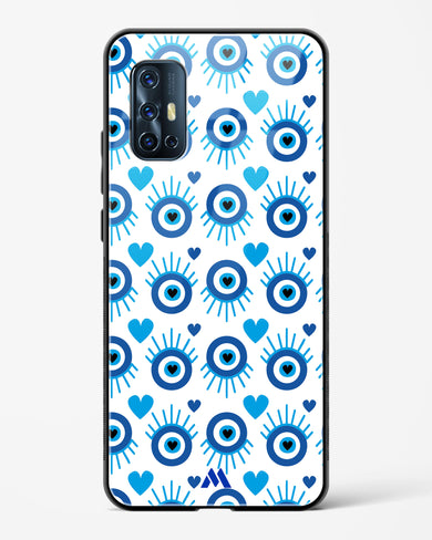 Eye Heart Embrace Glass Case Phone Cover-(Vivo)