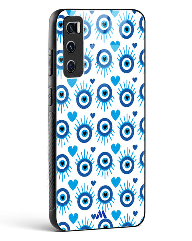 Eye Heart Embrace Glass Case Phone Cover-(Vivo)