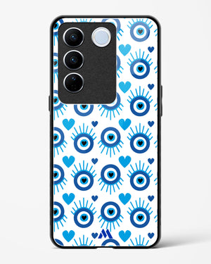 Eye Heart Embrace Glass Case Phone Cover-(Vivo)
