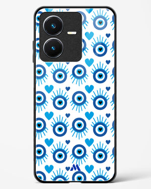 Eye Heart Embrace Glass Case Phone Cover-(Vivo)