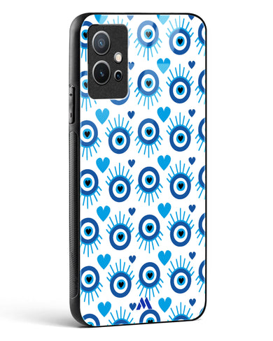 Eye Heart Embrace Glass Case Phone Cover-(Vivo)