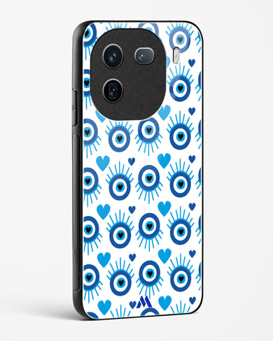 Eye Heart Embrace Glass Case Phone Cover-(Vivo)