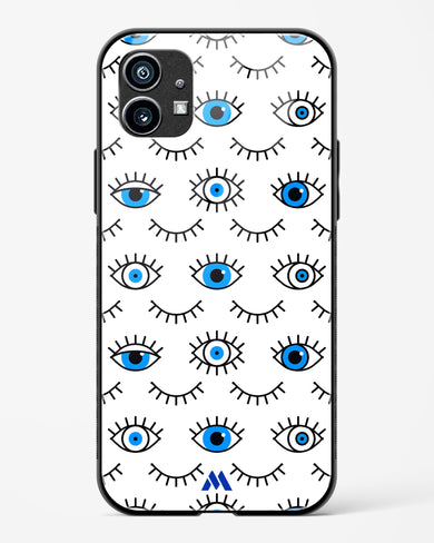 Eyes Wide Shut Glass Case Phone Cover-(Nothing)