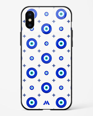 Evil Eye Array Glass Case Phone Cover-(Apple)