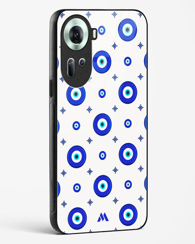 Evil Eye Array Glass Case Phone Cover (Oppo)