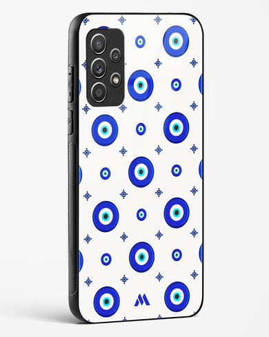 Evil Eye Array Glass Case Phone Cover-(Samsung)