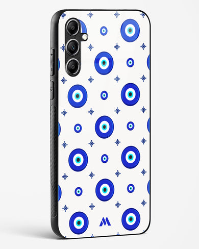 Evil Eye Array Glass Case Phone Cover-(Samsung)