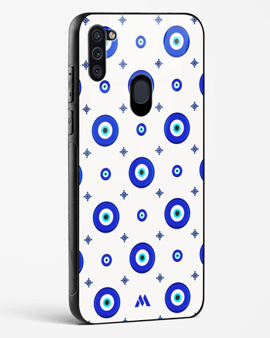 Evil Eye Array Glass Case Phone Cover-(Samsung)