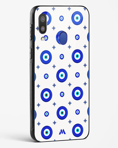 Evil Eye Array Glass Case Phone Cover-(Samsung)