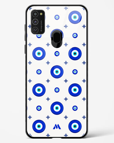 Evil Eye Array Glass Case Phone Cover-(Samsung)