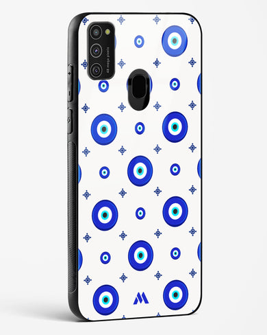 Evil Eye Array Glass Case Phone Cover-(Samsung)