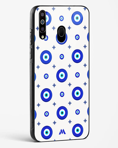 Evil Eye Array Glass Case Phone Cover-(Samsung)