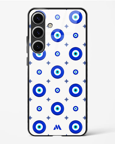 Evil Eye Array Glass Case Phone Cover-(Samsung)