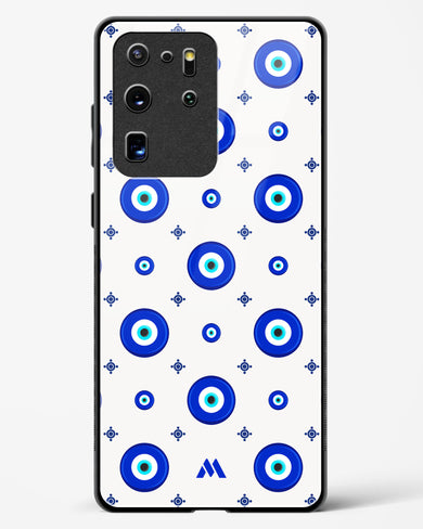 Evil Eye Array Glass Case Phone Cover-(Samsung)