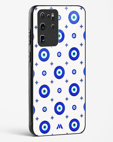 Evil Eye Array Glass Case Phone Cover-(Samsung)