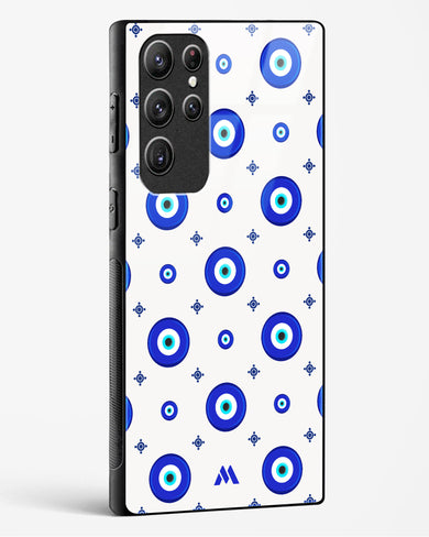 Evil Eye Array Glass Case Phone Cover-(Samsung)