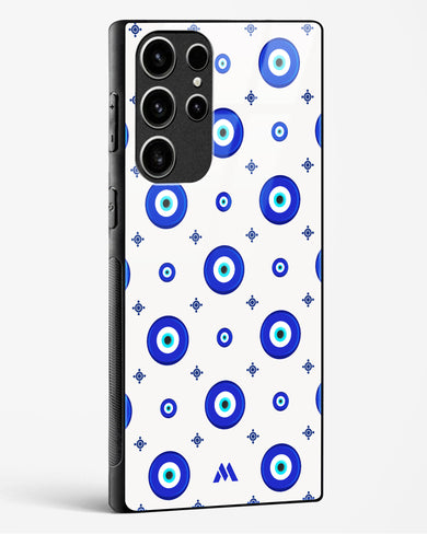 Evil Eye Array Glass Case Phone Cover-(Samsung)