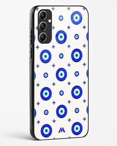 Evil Eye Array Glass Case Phone Cover-(Samsung)