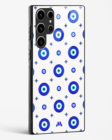 Evil Eye Array Glass Case Phone Cover-(Samsung)