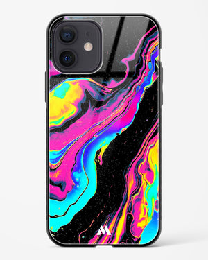 Vibrant Confluence Glass Case Phone Cover-(Apple)