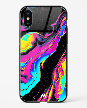 Vibrant Confluence Glass Case Phone Cover-(Apple)