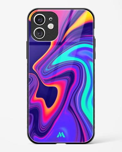 Colourful Swirls Glass Case Phone Cover (Apple)