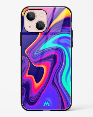 Colourful Swirls Glass Case Phone Cover-(Apple)